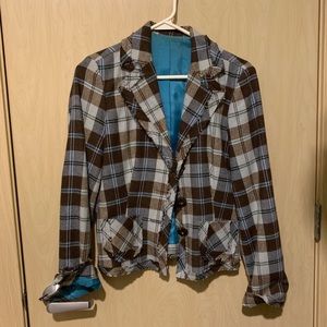 Vintage Plaid Blazer